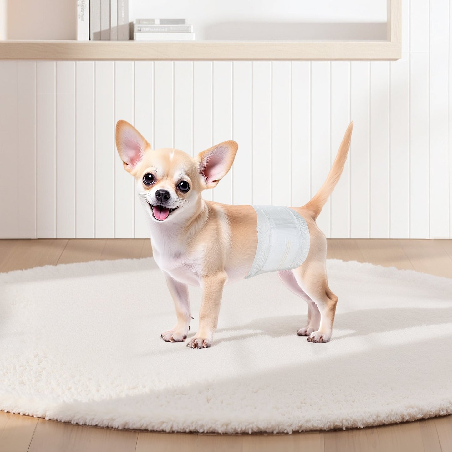 Disposable Male Dog Diapers, Super Absorbent Male Dog Wraps, 360 degrees Leak-Proof Belly Bands with Wetness V952-CWNBFDGG96PXSWPWY001V0