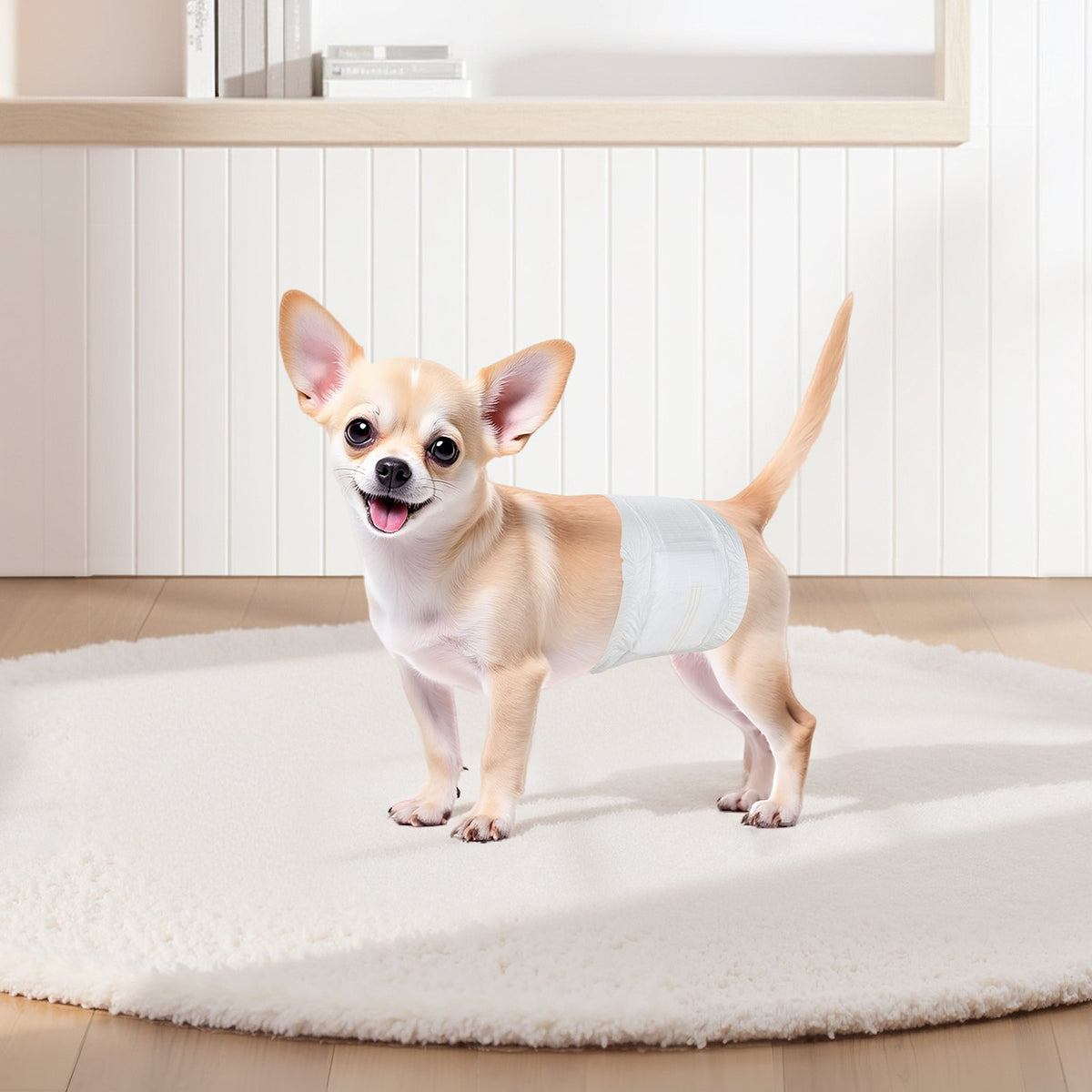 Disposable Male Dog Diapers, Super Absorbent Male Dog Wraps, 360 degrees Leak-Proof Belly Bands with Wetness V952-CWNBFDGG96PXSWPWY001V0