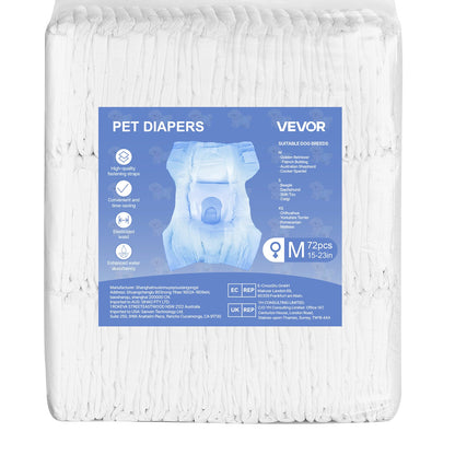 Disposable Dog Diapers, Super Absorbent Female Dog Diapers, 360 degrees Leak-Proof Female Doggy Pet Diaper V952-CWNBZNKMG144DSR9E001V0