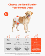 Disposable Dog Diapers, Super Absorbent Female Dog Diapers, 360 degrees Leak-Proof Female Doggy Pet Diaper V952-CWNBZNKMG96PE32U1001V0