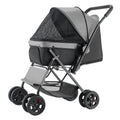 Pet Stroller, 20KG Weight Capacity, Foldable Dog Stroller Cart, 4 Wheels Cats Stroller with Mesh Windows & V952-CWTCCGK4QSHSAWPRUV0