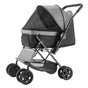 Pet Stroller, 20KG Weight Capacity, Foldable Dog Stroller Cart, 4 Wheels Cats Stroller with Mesh Windows & V952-CWTCCGK4QSHSAWPRUV0