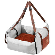 Dog Car Seat, Waterproof Dog Booster Seat for Car with Side Handles and A Storage Pocket, Clip-On Safety V952-CWZGQCZYHSSFEZZ75V0