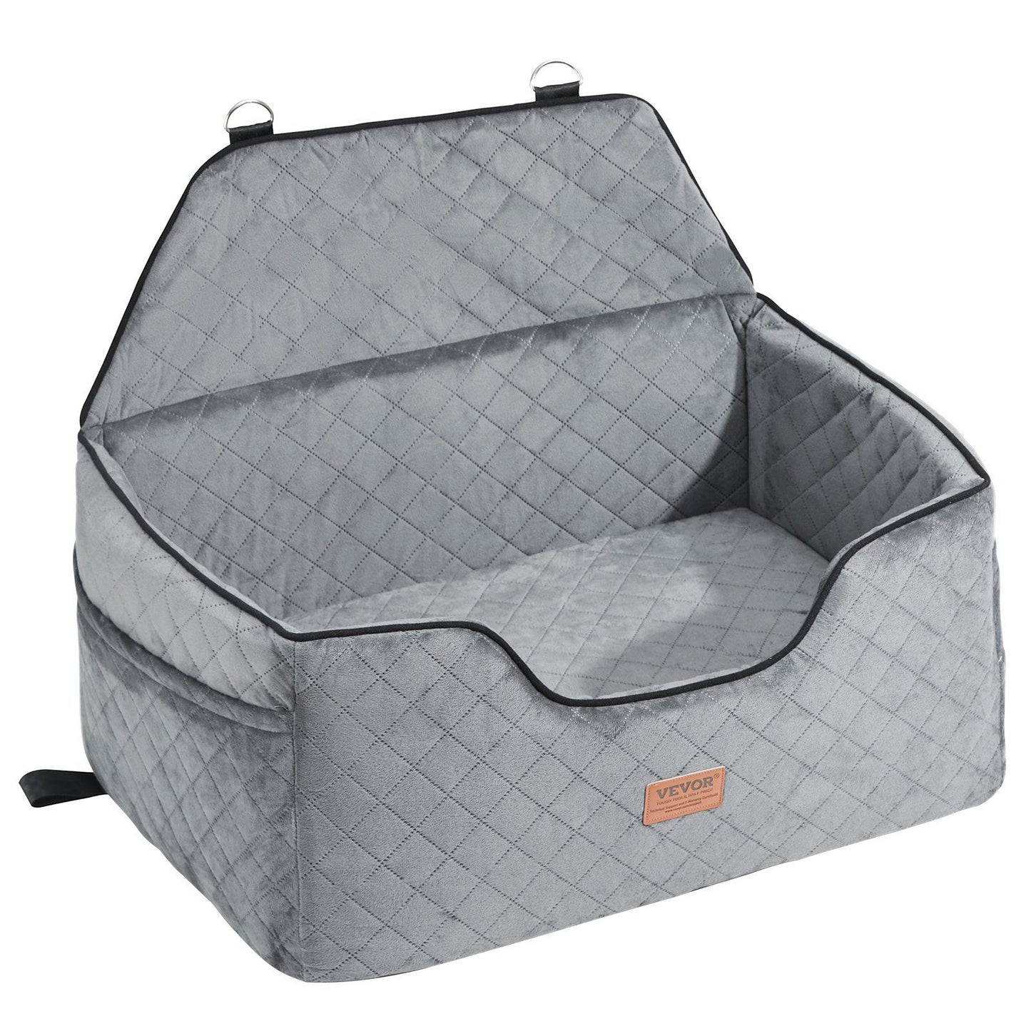 Dog Car Seat, Dog Booster Seat for Car with A Storage Pocket, Pet Car Seat with Clip-On Safety Leash, Sponge V952-CWZGQCZYHSSFWKF5YV0