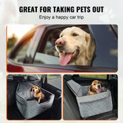 Dog Car Seat, Dog Booster Seat for Car with A Storage Pocket, Pet Car Seat with Clip-On Safety Leash, Sponge V952-CWZGQCZYHSSFWKF5YV0