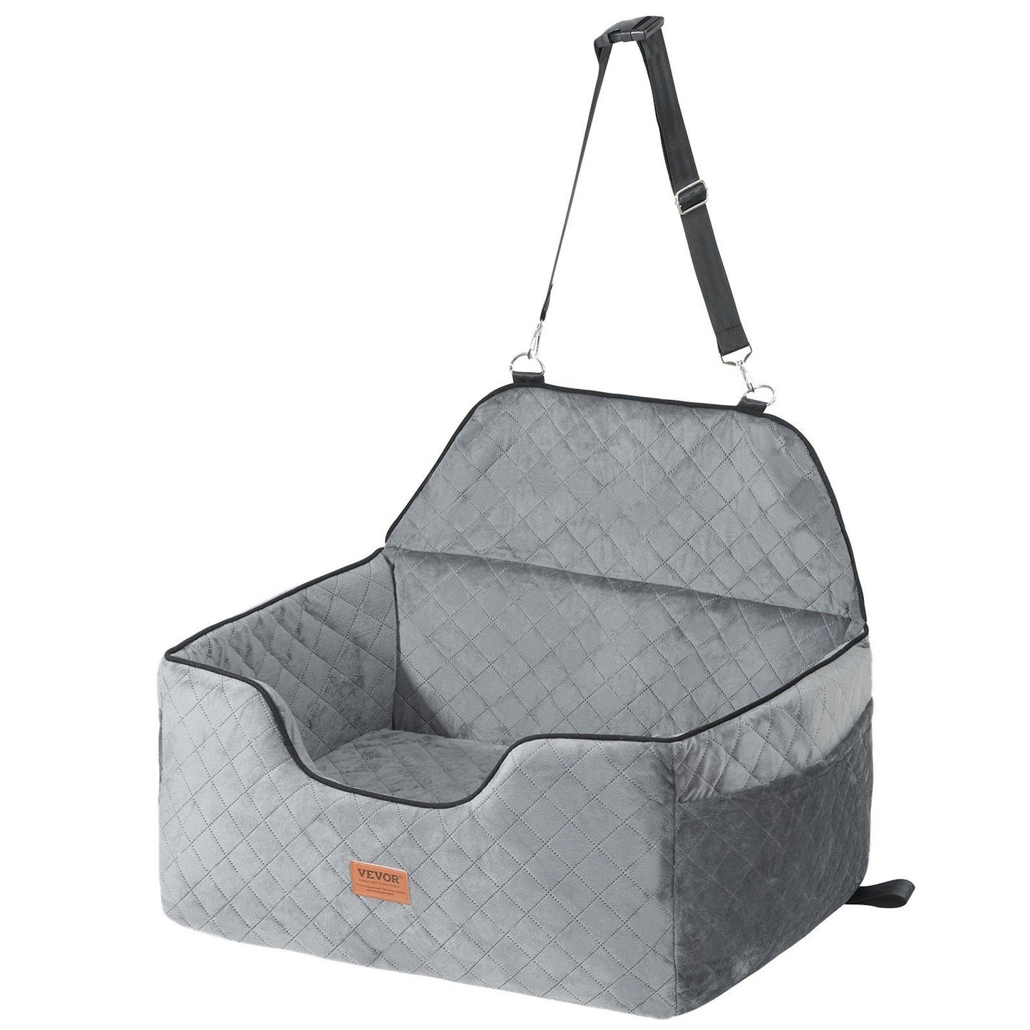 Dog Car Seat, Dog Booster Seat for Car with A Storage Pocket, Pet Car Seat with Clip-On Safety Leash, Sponge V952-CWZGQCZYHSSFWKF5YV0