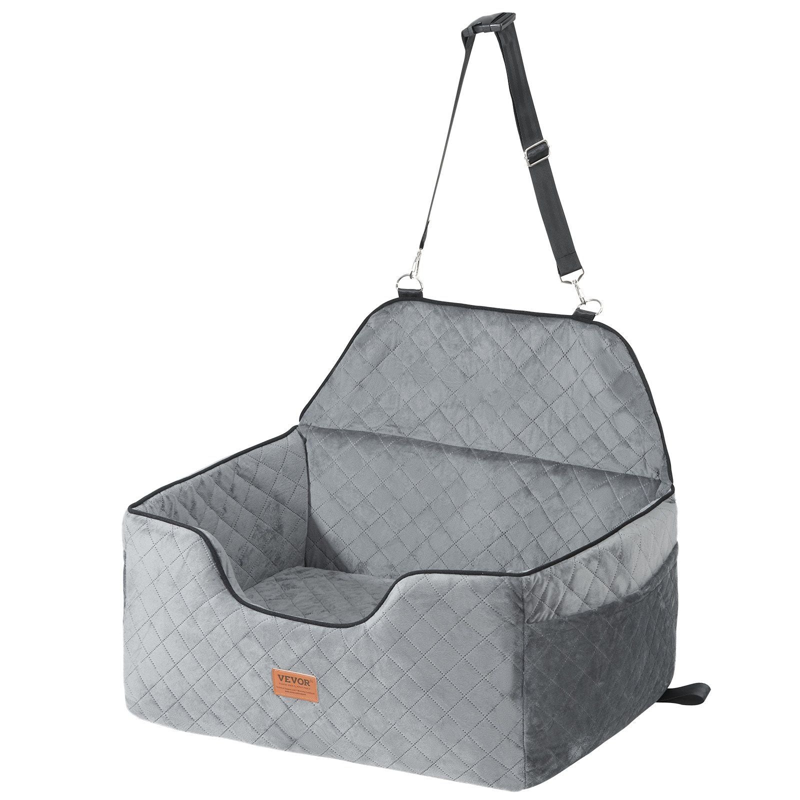 Dog Car Seat, Dog Booster Seat for Car with A Storage Pocket, Pet Car Seat with Clip-On Safety Leash, Sponge V952-CWZGQCZYHSSFWKF5YV0