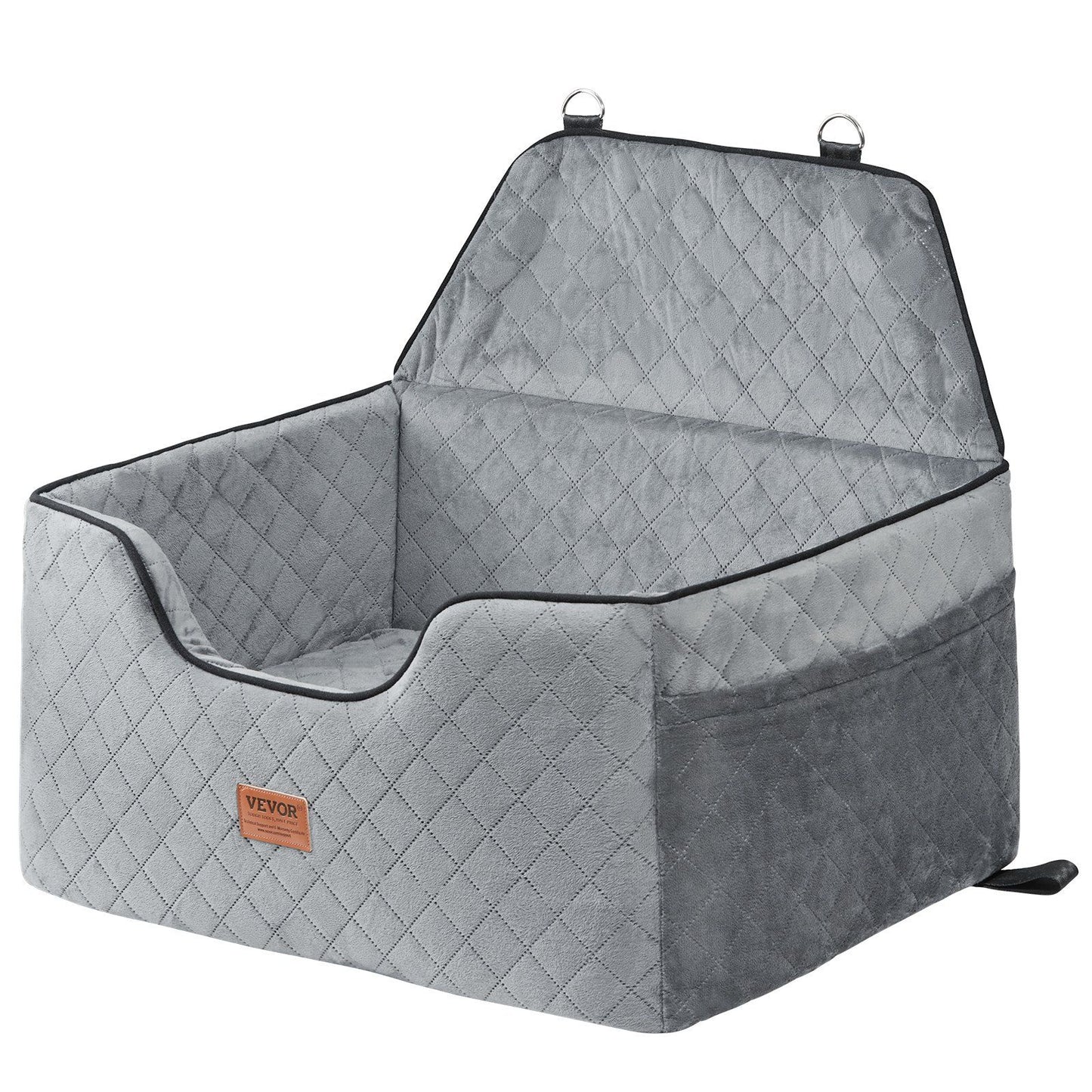 Dog Car Seat, Dog Booster Seat for Car with A Storage Pocket, Pet Car Seat with Clip-On Safety Leash, Sponge V952-CWZGQCZYHSSFWKF5YV0