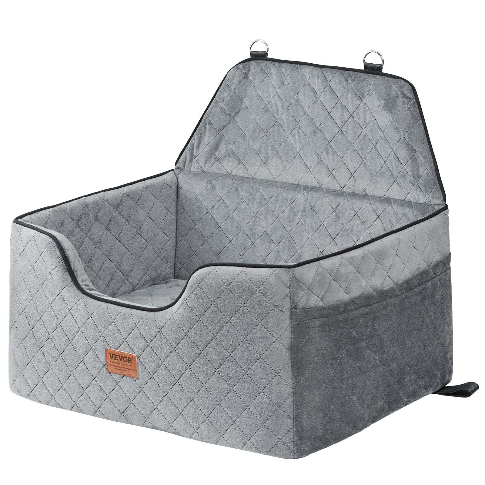 Dog Car Seat, Dog Booster Seat for Car with A Storage Pocket, Pet Car Seat with Clip-On Safety Leash, Sponge V952-CWZGQCZYHSSFWKF5YV0