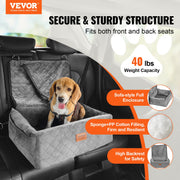 Dog Booster Car Seat Pet Car Seat for Small Medium Dog up to 18.1 kg Gray V952-CWZGQCZYHSSFX5CLMV0