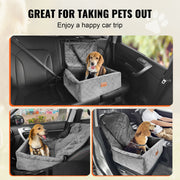 Dog Booster Car Seat Pet Car Seat for Small Medium Dog up to 18.1 kg Gray V952-CWZGQCZYHSSFX5CLMV0
