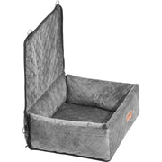 Dog Booster Car Seat Pet Car Seat for Small Medium Dog up to 18.1 kg Gray V952-CWZGQCZYHSSFX5CLMV0