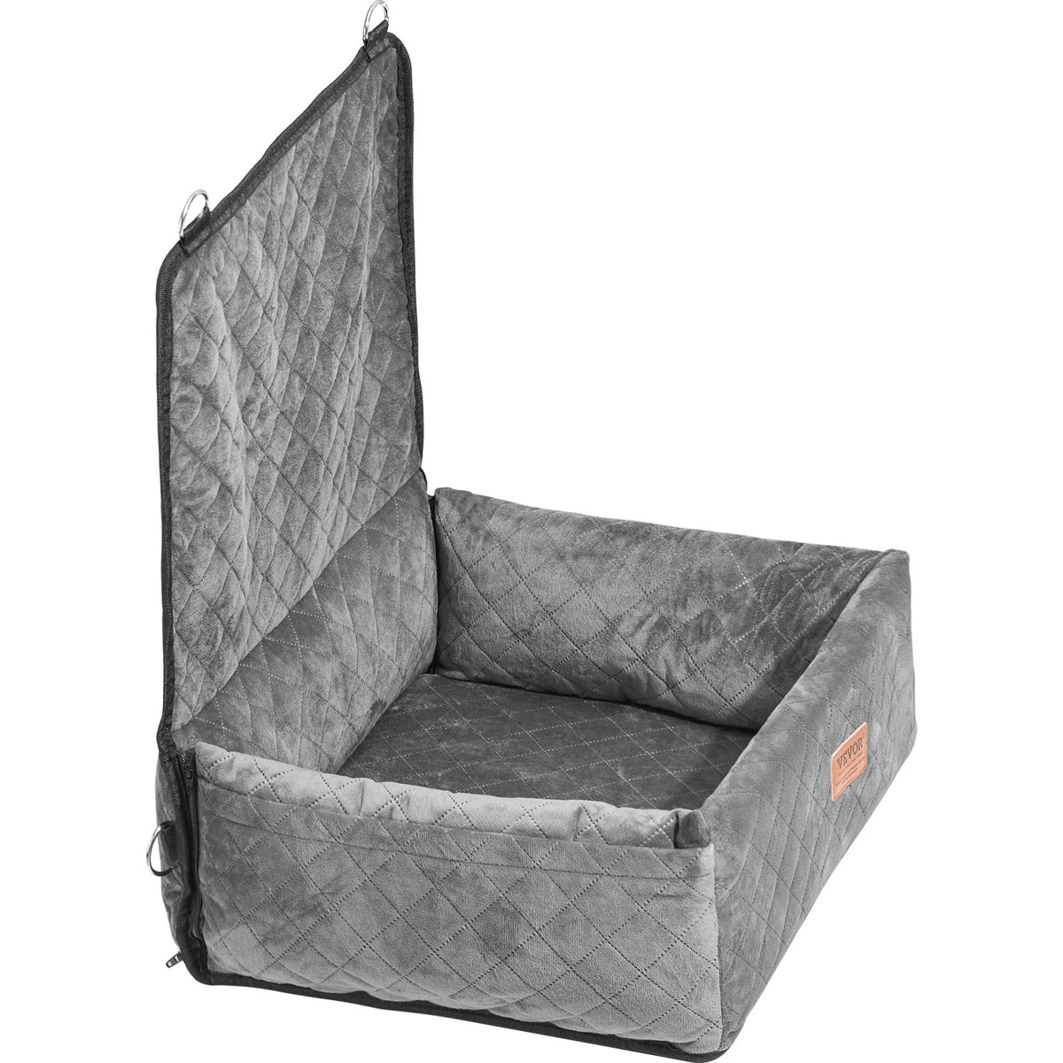 Dog Booster Car Seat Pet Car Seat for Small Medium Dog up to 18.1 kg Gray V952-CWZGQCZYHSSFX5CLMV0