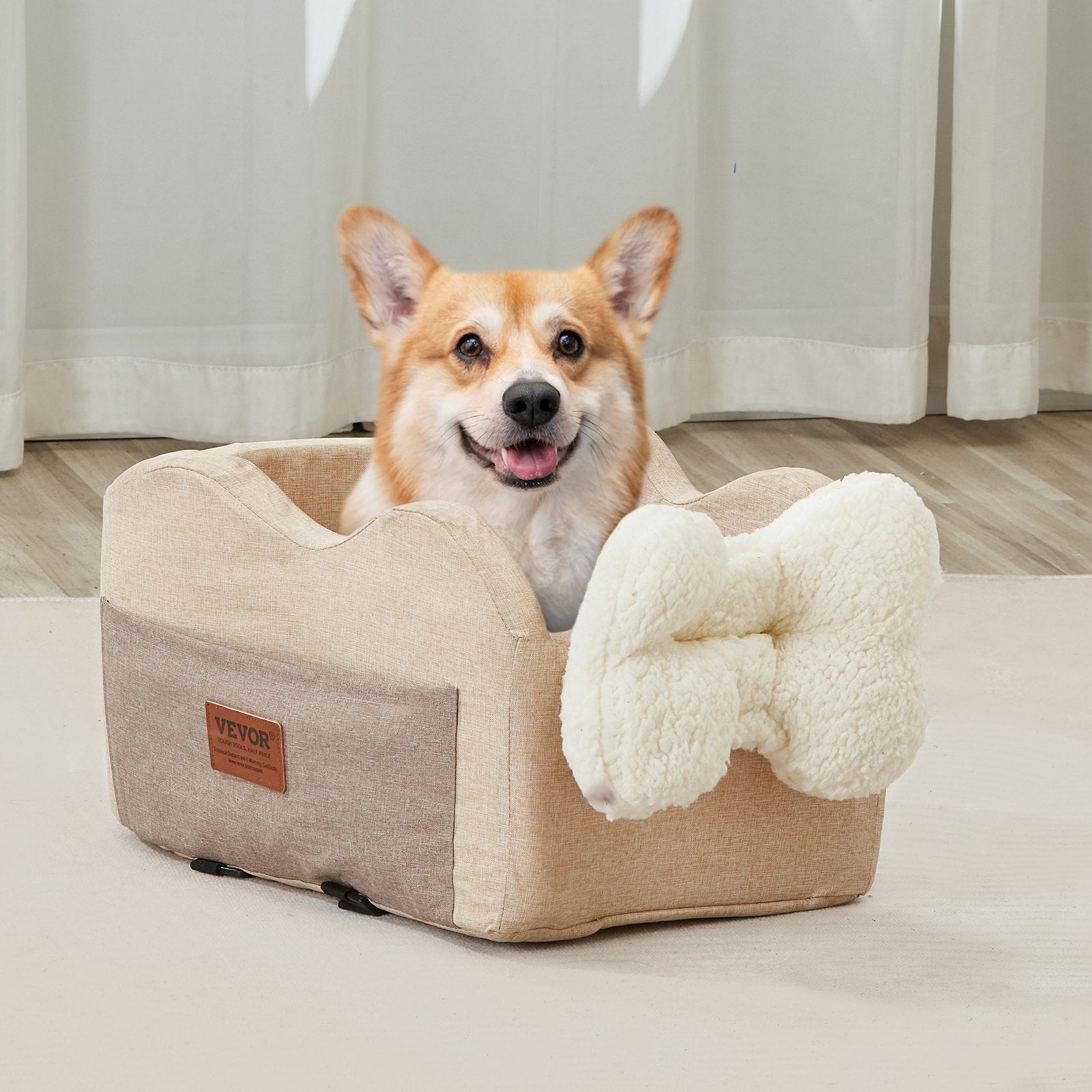 Center Console Dog Car Seat Dog Booster Car Seat for Small Dog 3.6 kg V952-CWZGQCZYQHSXR152ZV0