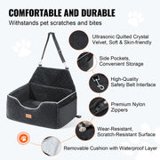 Dog Booster Car Seat Pet Car Seat for Medium Large Dog up to 24.9 kg Black V952-CWZGQCZYSFSC6Z483V0