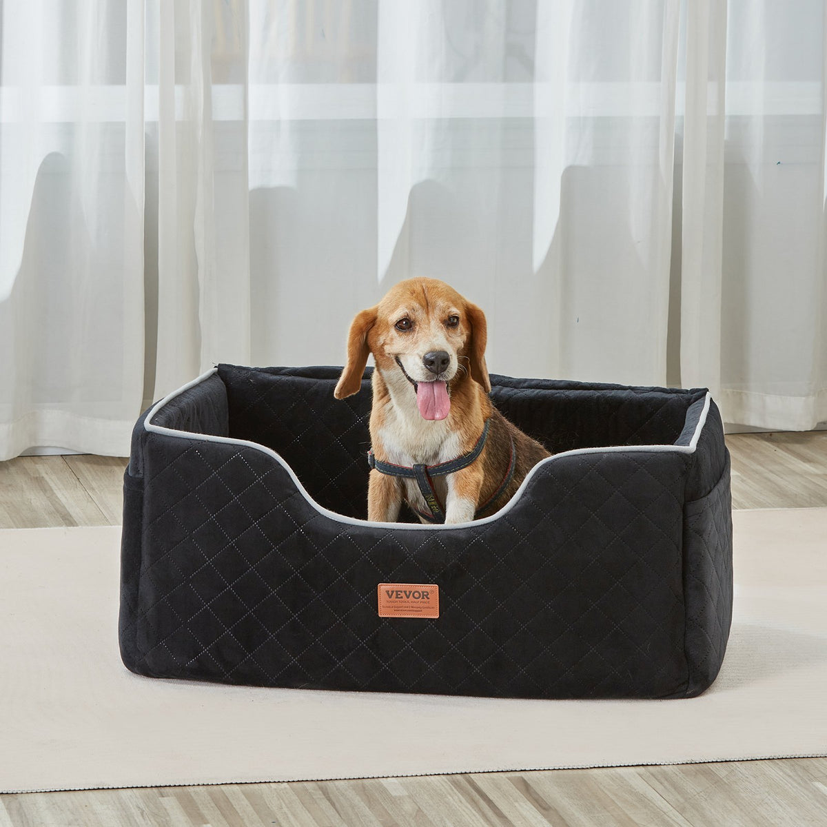 Dog Booster Car Seat Pet Car Seat for Medium Large Dog up to 24.9 kg Black V952-CWZGQCZYSFSC6Z483V0
