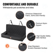 Dog Car Seat, Waterproof Dog Booster Seat for Car, Pet Car Seat with Clip-On Safety Leash, PP Cotton Filling, V952-CWZGQCZYSFSHXYKEFV0