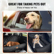 Dog Car Seat, Waterproof Dog Booster Seat for Car, Pet Car Seat with Clip-On Safety Leash, PP Cotton Filling, V952-CWZGQCZYSFSHXYKEFV0