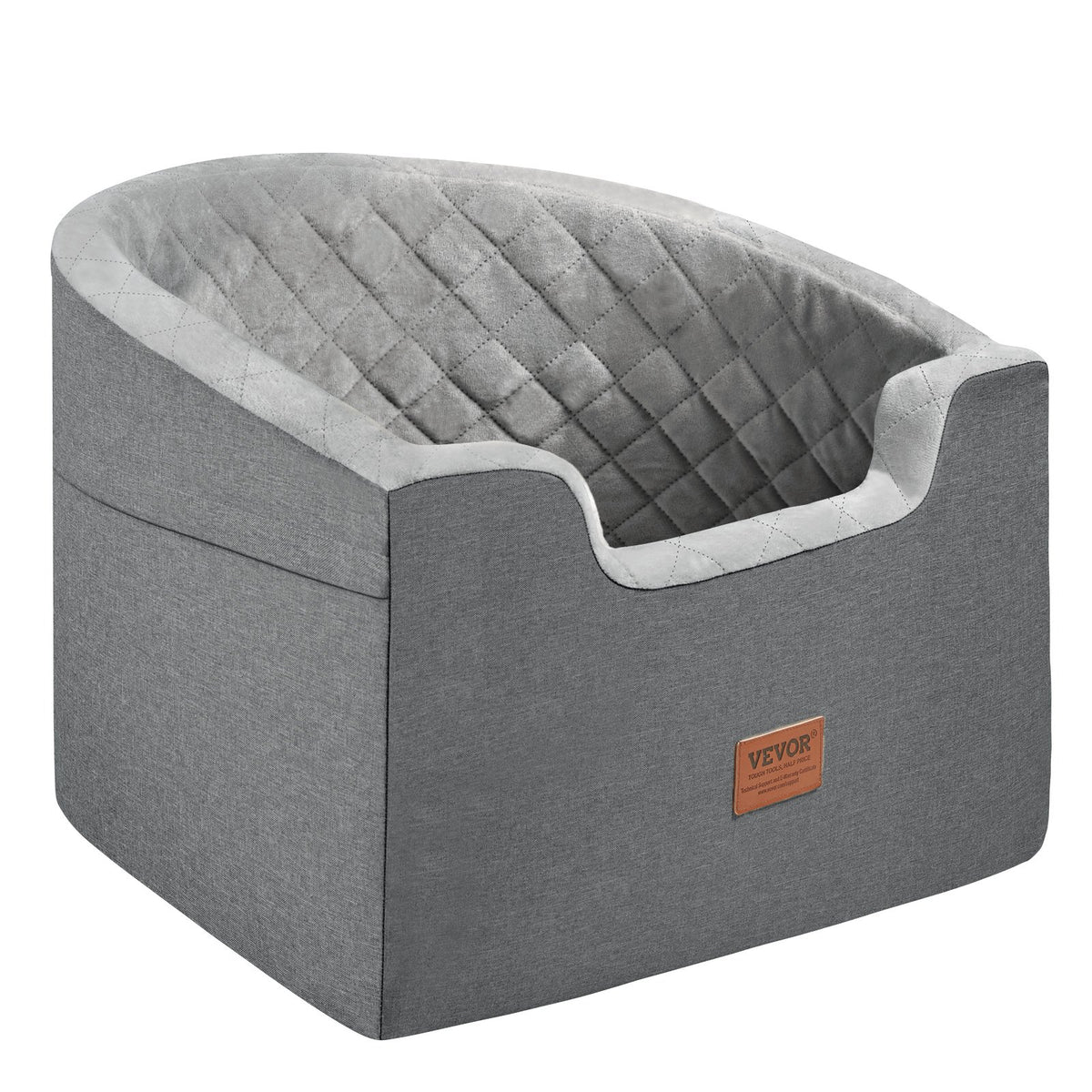 Dog Booster Car Seat Pet Car Seat for Small Medium Dog up to 24.9 kg Gray V952-CWZGQCZYTSQH1HCRMV0