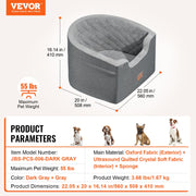 Dog Booster Car Seat Pet Car Seat for Small Medium Dog up to 24.9 kg Gray V952-CWZGQCZYTSQH1HCRMV0
