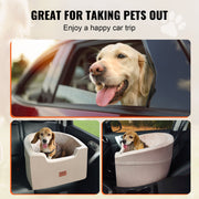 Dog Car Seat, Waterproof Dog Booster Seat for Car with A Storage Pocket, Clip-On Safety Leash and Sponge V952-CWZGQCZYZQHT264QBV0