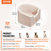 Dog Car Seat, Waterproof Dog Booster Seat for Car with A Storage Pocket, Clip-On Safety Leash and Sponge V952-CWZGQCZYZQHT264QBV0