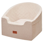 Dog Car Seat, Waterproof Dog Booster Seat for Car with A Storage Pocket, Clip-On Safety Leash and Sponge V952-CWZGQCZYZQHT264QBV0