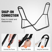 Steel Hammock Stand 450lbs Capacity Hammock Frame Fits 6.9-12.8ft Hammocks V952-CXDCJCXJS1105OTTMV0