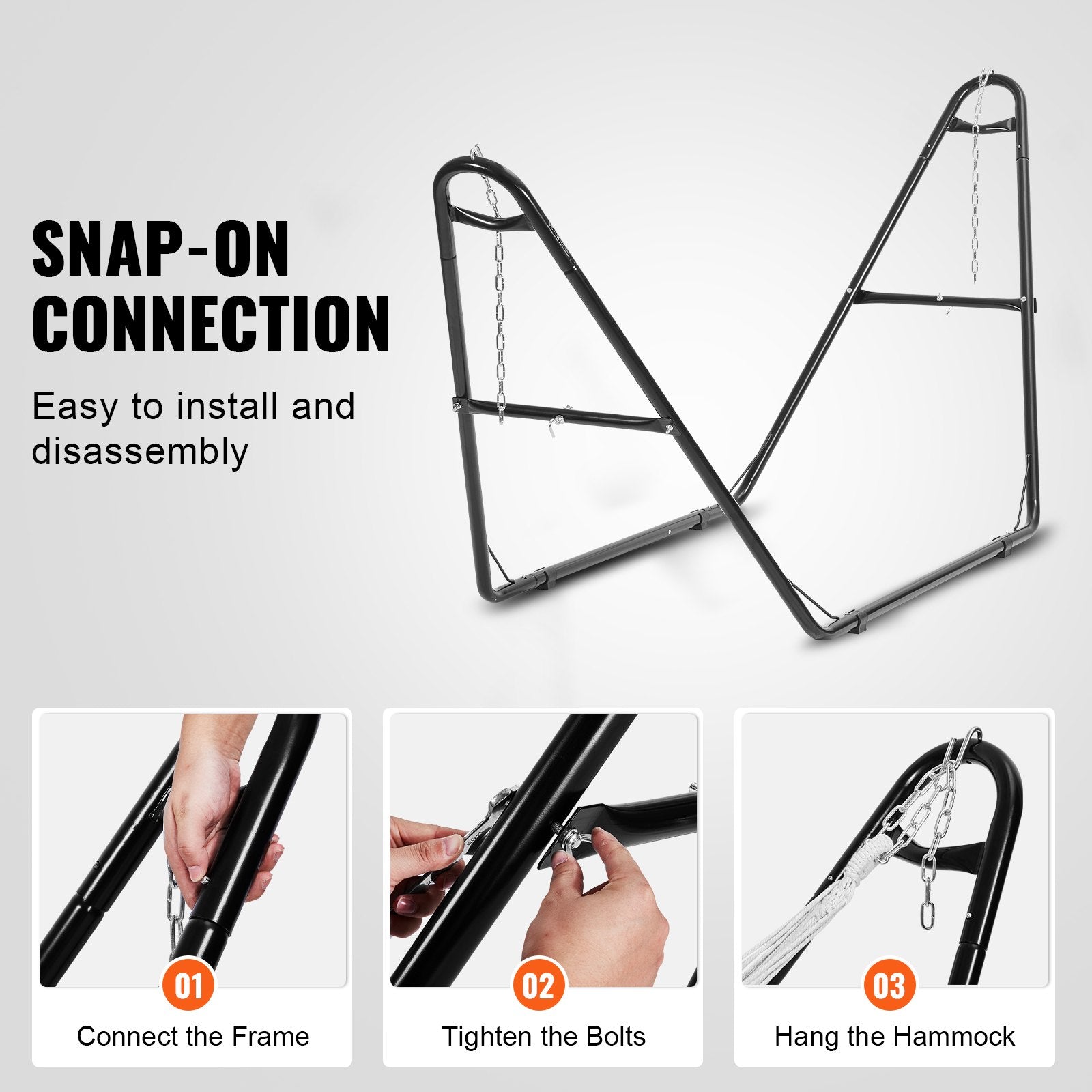 Universal 2 Person Hammock Stand, Adjustable Heavy Duty 550 lbs Capacity Hammock Stand Fits 8-13 ft Hammocks V952-CXDCJCXJS118H5RLYV0