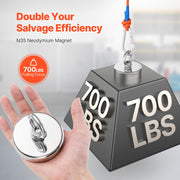 Fishing Magnet Strong Heavy Duty Rare Earth Neodymium Pull Force 318 Kg V952-CXDYCTDPDM70KC62EV0