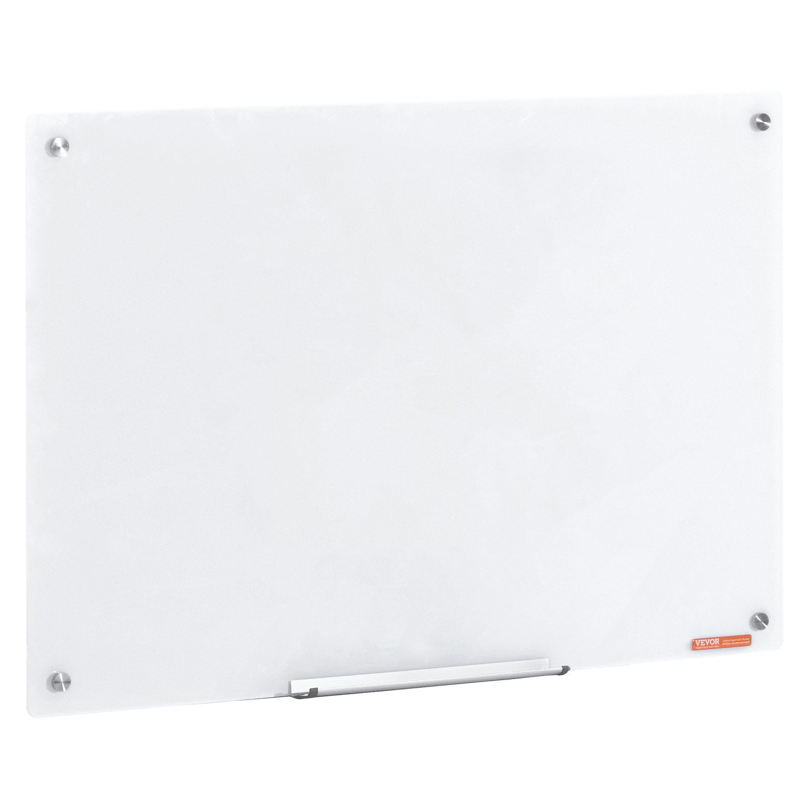 Magnetic Glass Whiteboard, Dry Erase Board 36"x24", Wall-Mounted Large White Glassboard Frameless, with V952-CXGCBLBGHBL3CGGHBV0
