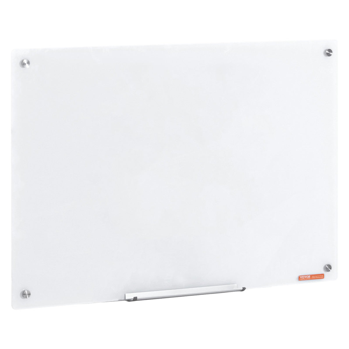 Magnetic Glass Whiteboard, Dry Erase Board 36"x24", Wall-Mounted Large White Glassboard Frameless, with V952-CXGCBLBGHBL3CGGHBV0