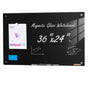 Magnetic Glass Whiteboard, Dry Erase Board 36"x24", Wall-Mounted Large White Glassboard Frameless, with V952-CXGCBLBGHBL3VB8RKV0