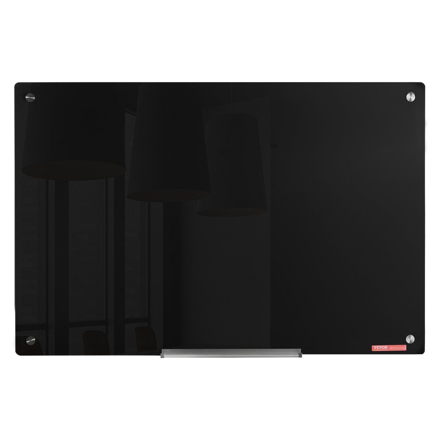 Magnetic Glass Whiteboard, Dry Erase Board 36"x24", Wall-Mounted Large White Glassboard Frameless, with V952-CXGCBLBGHBL3VB8RKV0