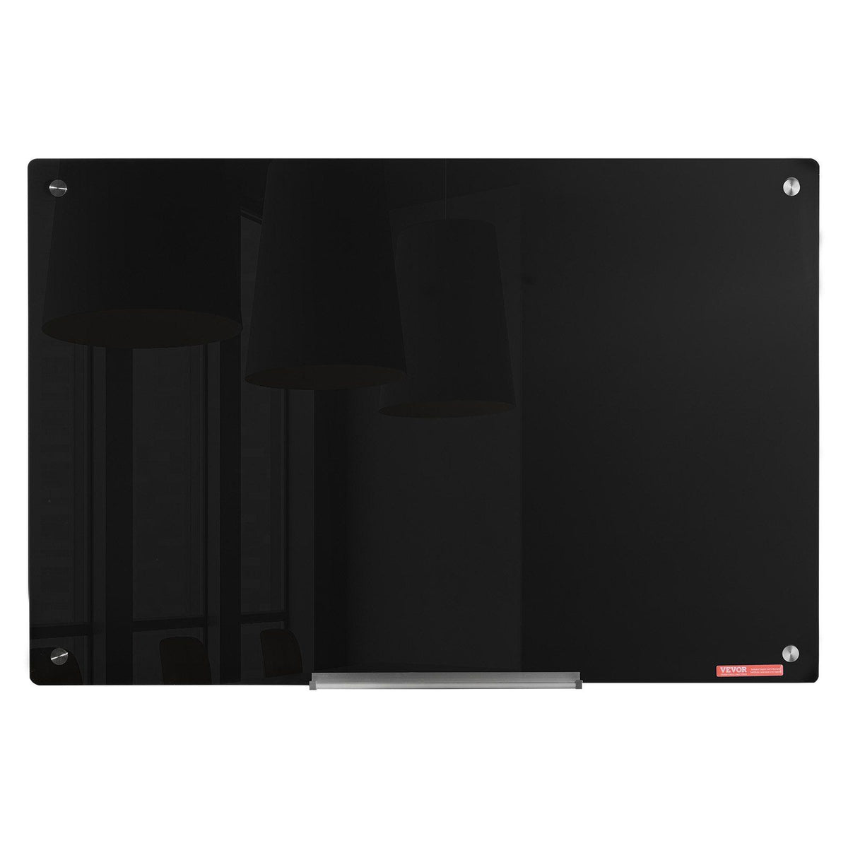 Magnetic Glass Whiteboard, Dry Erase Board 36"x24", Wall-Mounted Large White Glassboard Frameless, with V952-CXGCBLBGHBL3VB8RKV0