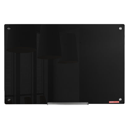Magnetic Glass Whiteboard, Dry Erase Board 36"x24", Wall-Mounted Large White Glassboard Frameless, with V952-CXGCBLBGHBL3VB8RKV0
