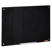 Magnetic Glass Whiteboard, Dry Erase Board 36"x24", Wall-Mounted Large White Glassboard Frameless, with V952-CXGCBLBGHBL3VB8RKV0