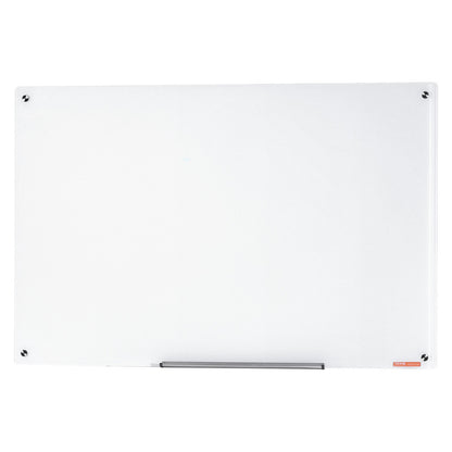 Magnetic Glass Whiteboard, Dry Erase Board 48"x32", Wall-Mounted Large White Glassboard Frameless, with V952-CXGCBLBGHBL4O9WH5V0