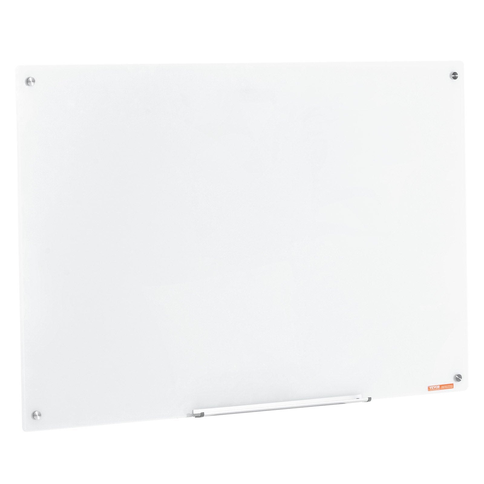 Magnetic Glass Whiteboard, Dry Erase Board 48"x32", Wall-Mounted Large White Glassboard Frameless, with V952-CXGCBLBGHBL4O9WH5V0