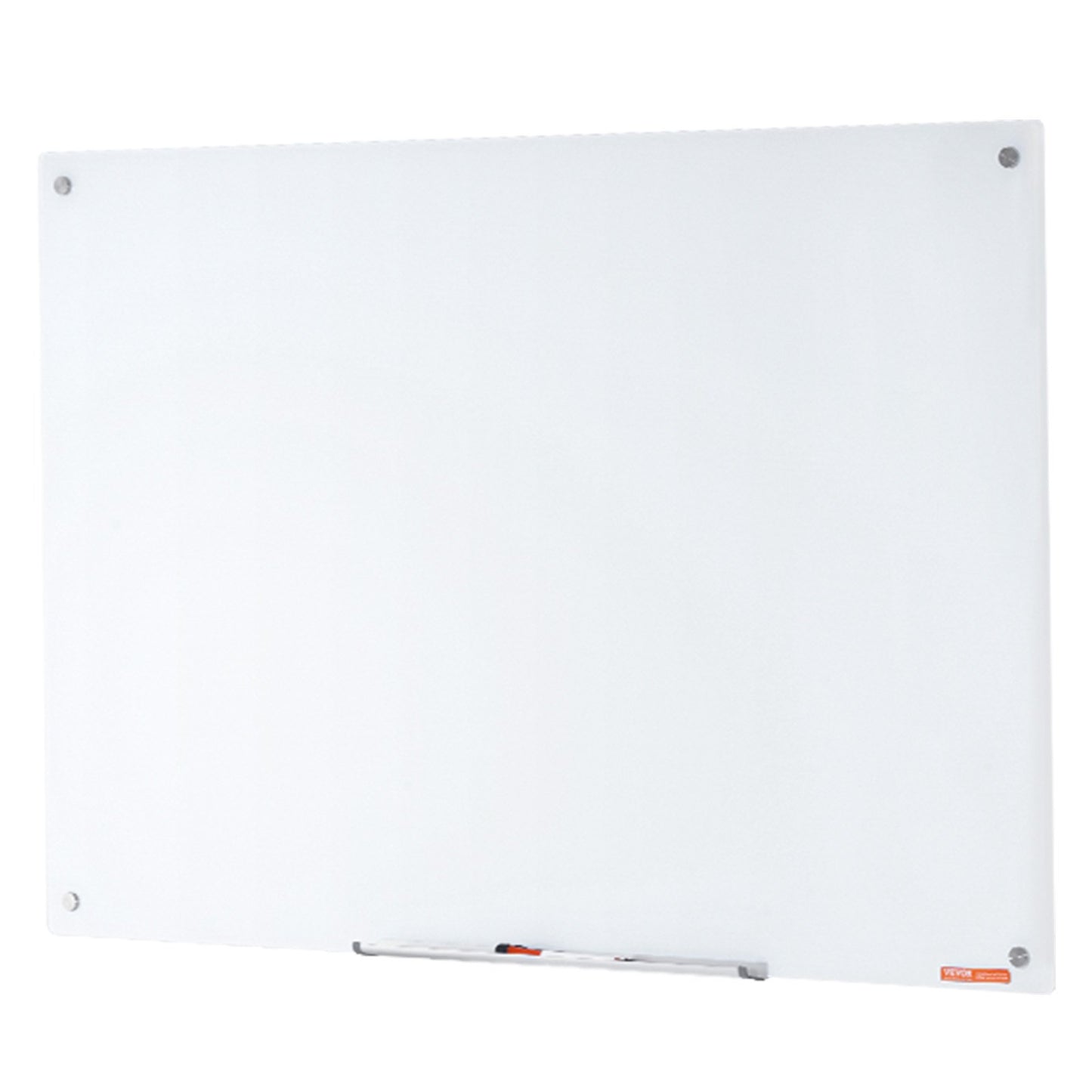 Magnetic Glass Whiteboard, Dry Erase Board 48"x32", Wall-Mounted Large White Glassboard Frameless, with V952-CXGCBLBGHBL4O9WH5V0
