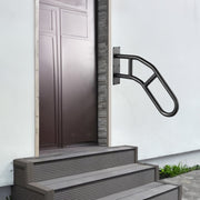 Handrails for Outdoor Steps, 32" Length Wall Mount Safety Railings for 1-3 Steps, U-Shaped Handrail with V952-CXSBSHS32IN1Q0NRVV0