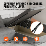 Bed Lift 59x79 in Compatible Bed Size 265 lbs Load DIY Wall Bed Hardware V952-CXSJQ1500MM9808RRV0