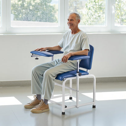 Phlebotomy Chair, Blood Draw Chair with Adjustable Armrests and Flip Arm, 181KG/400LBS Loading Blood Drawing V952-CXYCXYZYFSFZW8C5Q001V0