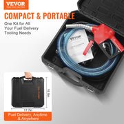 Fuel Transfer Pump, 12V DC 10 GPM 1/4 HP, Portable Electric Diesel Transfer Pump with Automatic Shut-Off Fuel V952-CYBMG10GPM147B515V9