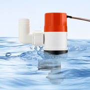 Livewell Pump for Boat 12V 500 GPH Livewell Aerator Pump Straight 2 Inlets V952-CYHSB500GPHZPKUIQV9