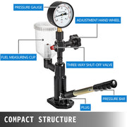 Diesel Injector Nozzle Pressure Tester Dual scale Manometer Test Tool 0-600Bar (0-8000PSI) 60Mpa Test V952-CYJPYZJYQ00000001V0