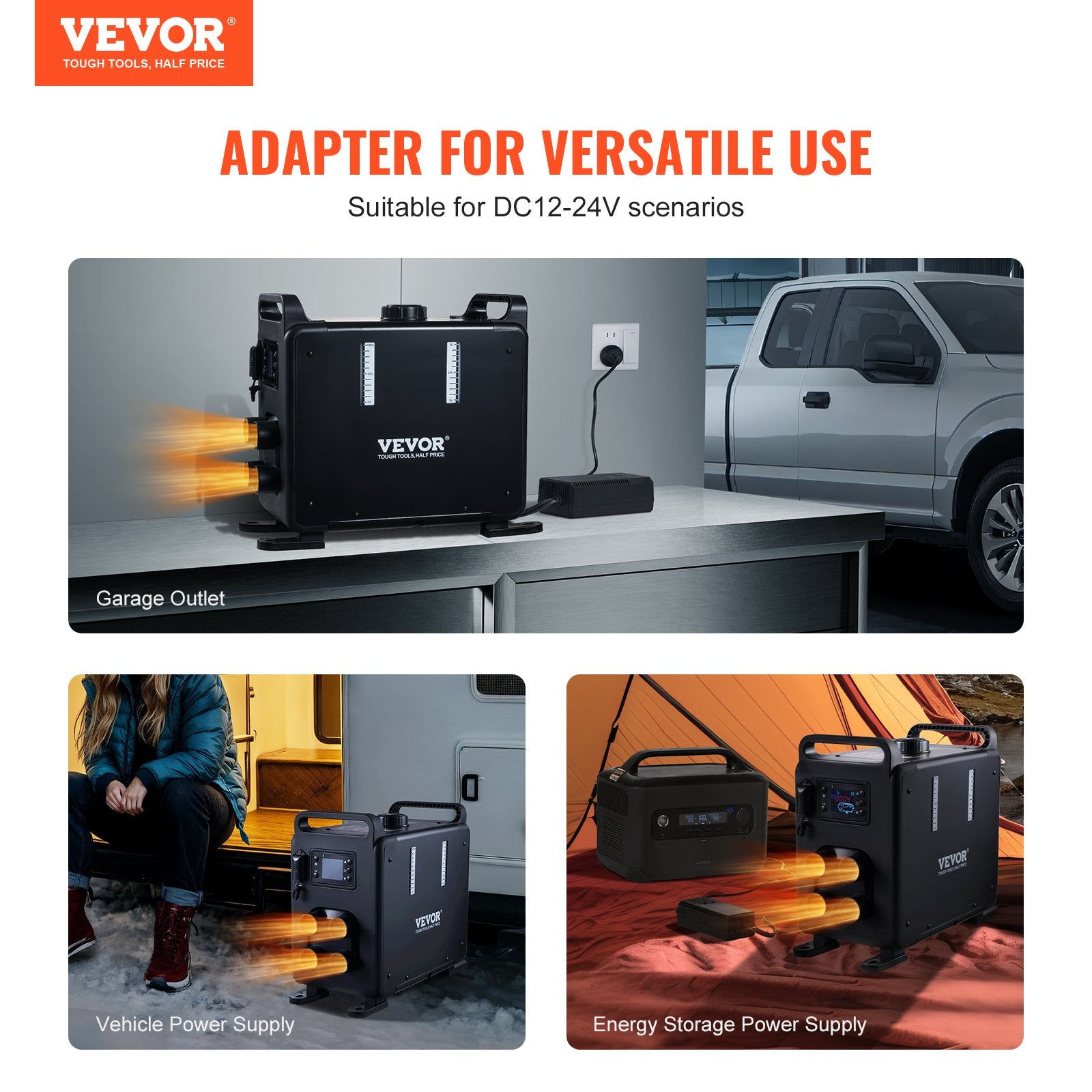 8KW Diesel Heater, 12V/24V All in One Diesel Air Heater, Bluetooth APP Control, Remote Control and Display V952-CYJRQDDKLS8KOS4H9V3