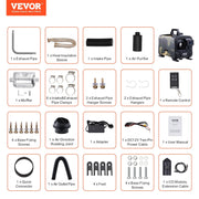 8KW Diesel Heater, 12V/24V All in One Diesel Air Heater, Bluetooth APP Control, Remote Control and Display V952-CYJRQDDKWS8KHTGEXV3