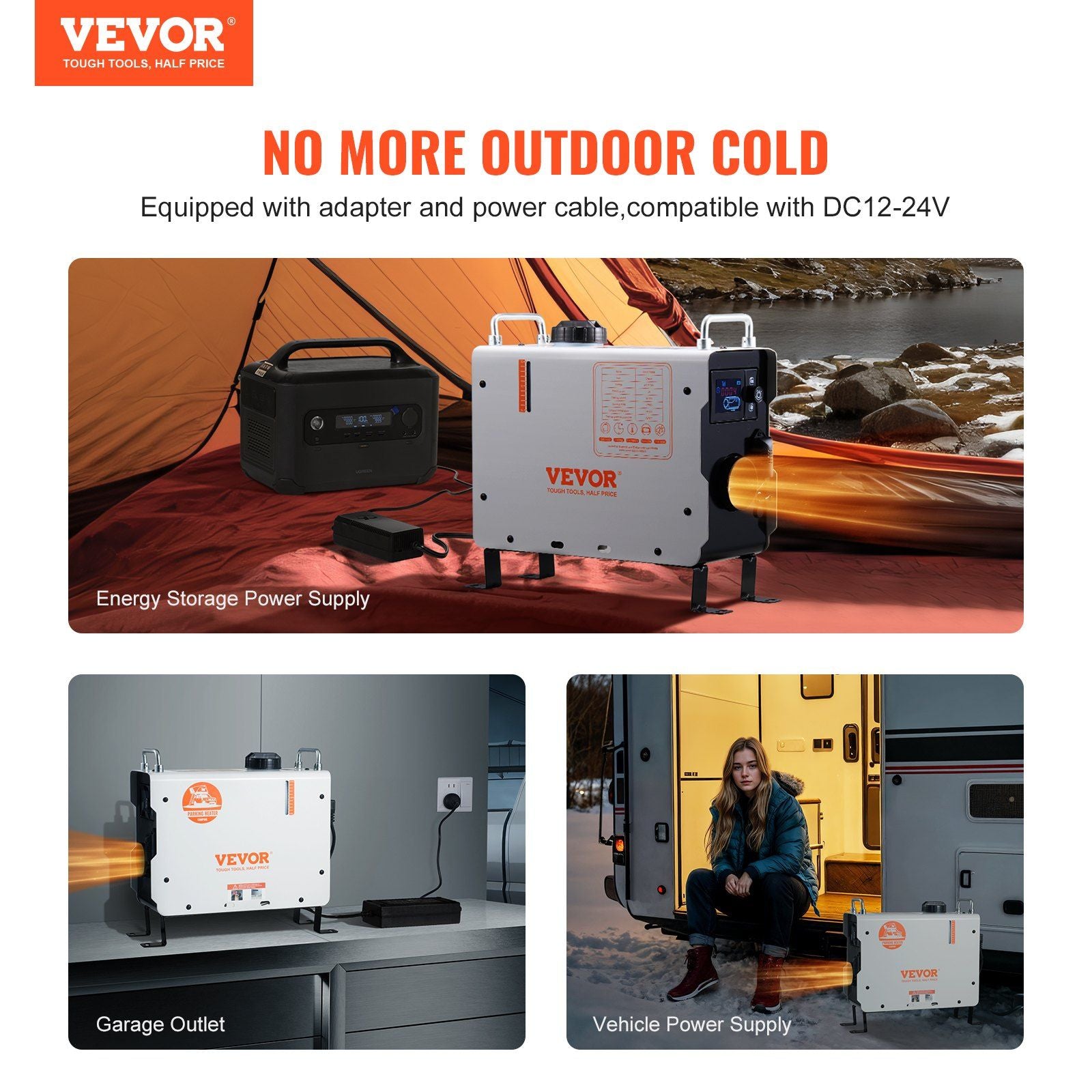 2KW Diesel Heater, 12V/24V All in One Diesel Air Heater, with Bluetooth APP Control, Remote Control and V952-CYJRQHWKLS2KWXH0UV3