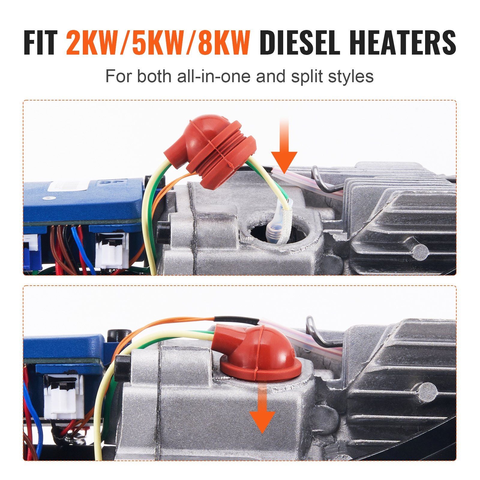 Diesel Heater Glow Plug Kit, Ceramic Glow Plug Repair Kit, Air Diesel Parking Heater Part with Removal V952-CYJRQPJQSPDH7FPDSV0